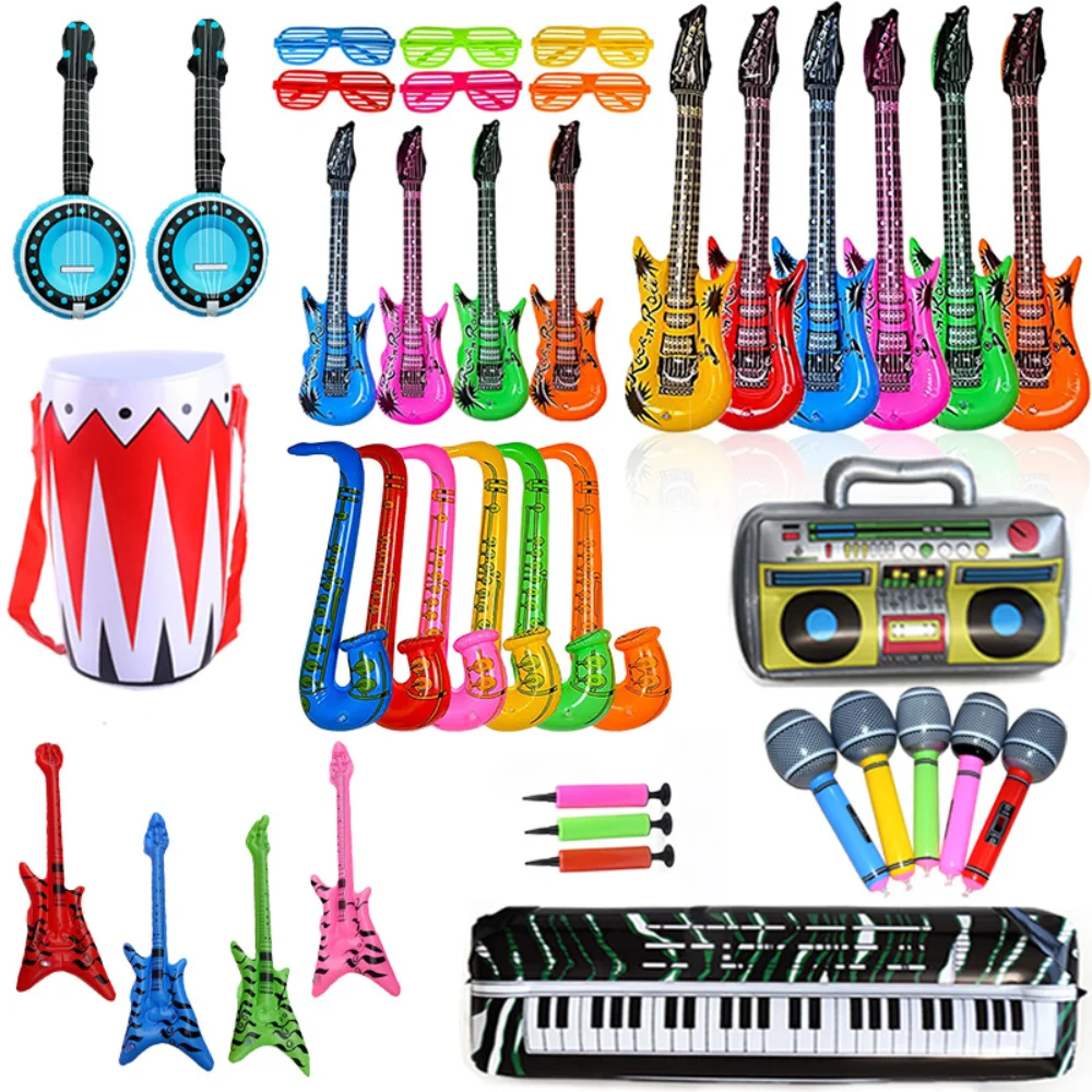 

Inflatable Musical Instrument Toys PVC Inflatable Party Supplies Decor Children's Stage Inflatable Party Props Swimming Pool Toy