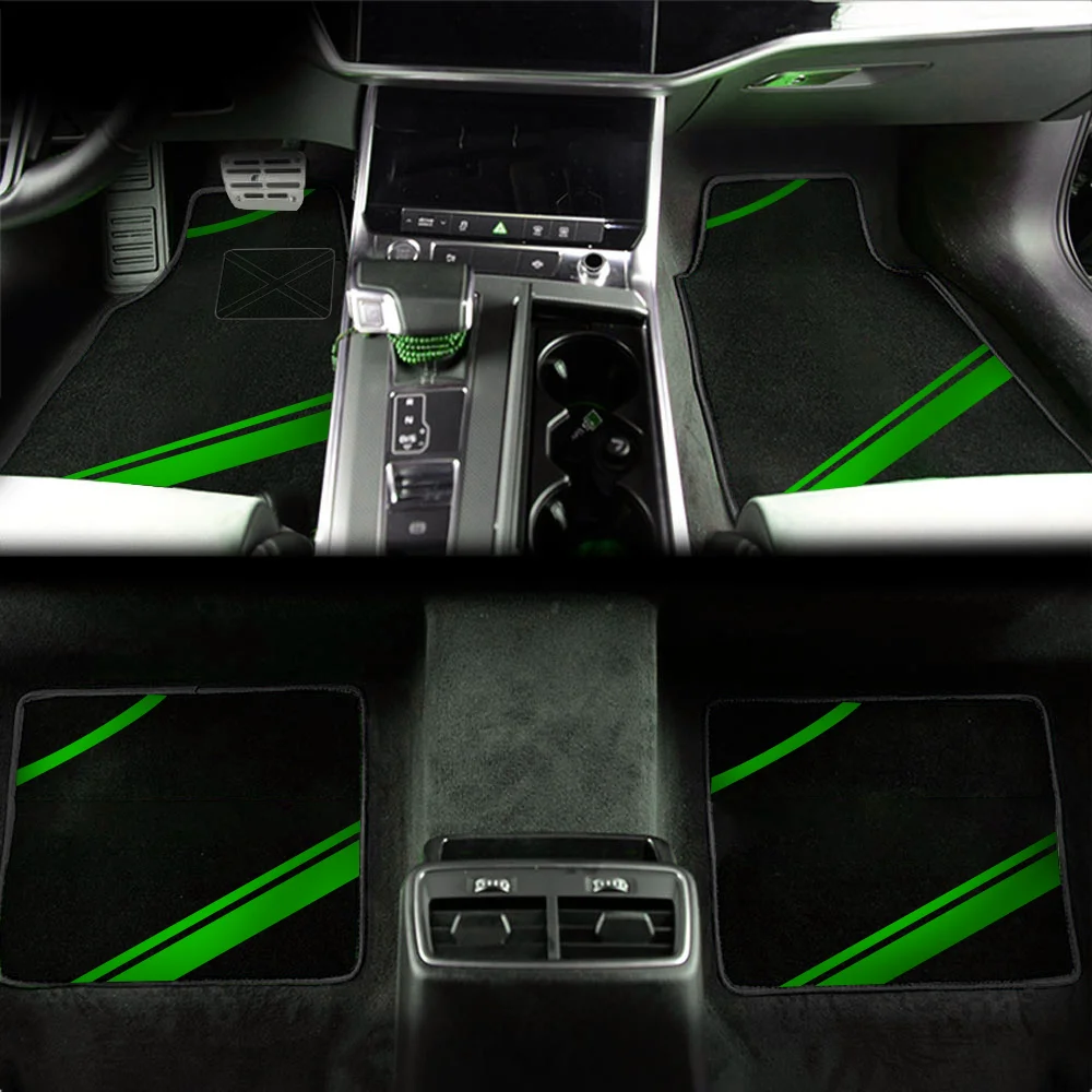 

4pcs Car Floor Mats Universal Waterproof Carpet For Volkswagen Jetta Sagitar Touareg Car Interior Accessories