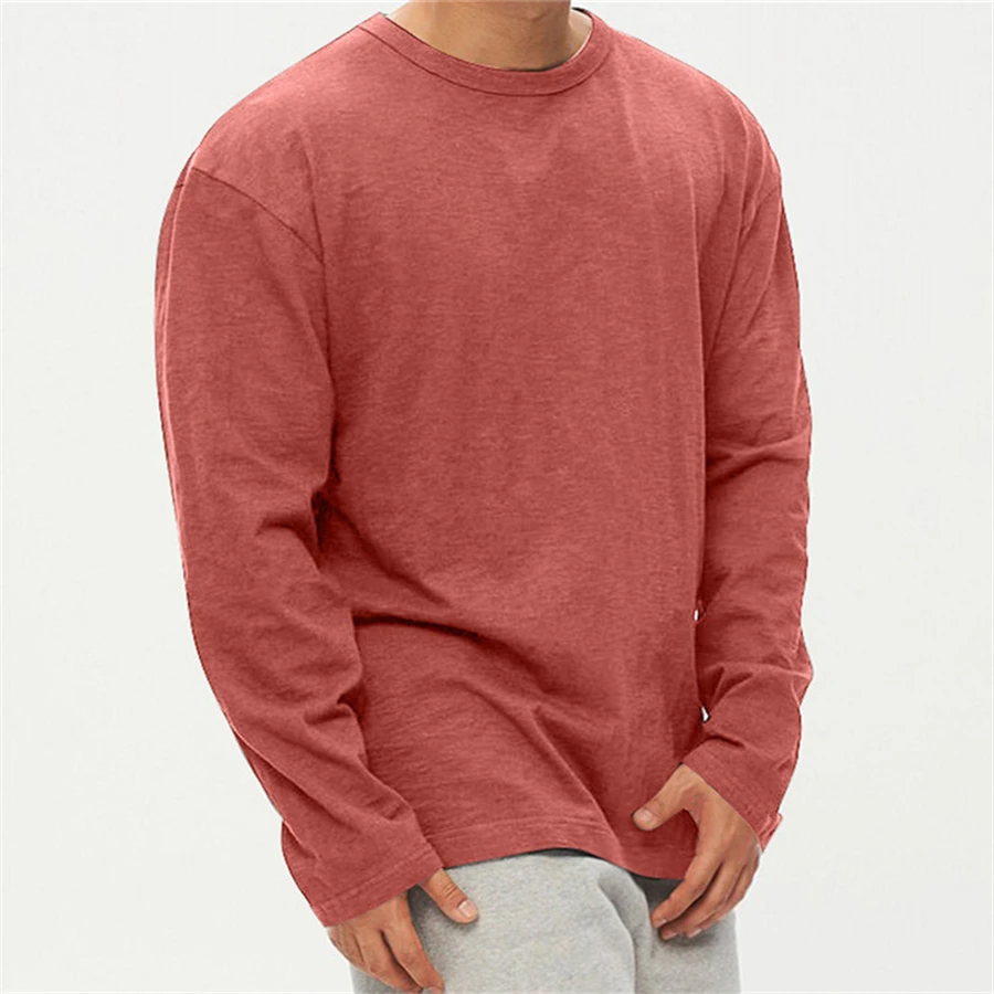 

2021 Men T-shirt Long Sleeve Cotton Casual Gym Fitness T shirt Bodybuilding Workout Print Tees Tops Male