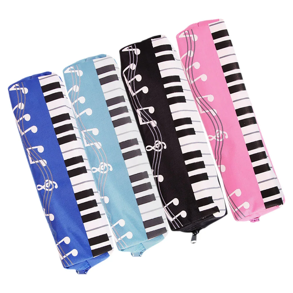 

4Pcs Special Case Case for Girls Students Pouch Music Note Pen Pouch