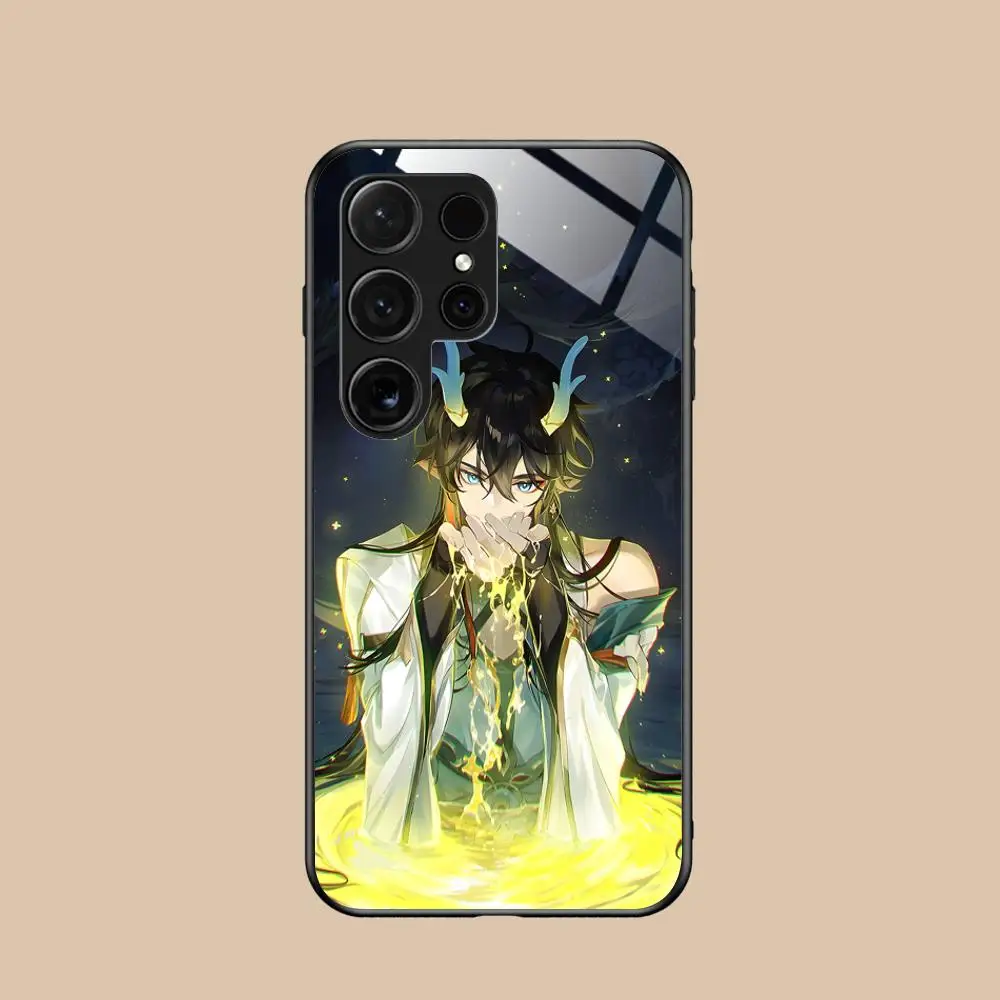 Чехол HSR Dan Heng для Samsung Galaxy S26 S25 S24 S23 S22 S21 S20 Note20 Plus FE Ultra, защитный стеклянный чехол (art.: 3920da90bb7ad) - 3920da90bb7ad