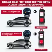 Фото 2026-LAUNCH X431 I-TPMS Диагностический инструмент для измерения давления в шинах автомобиля, активное программирование датчиков 315/433 МГц для Android / X431 V (аналог TSGUN) №5