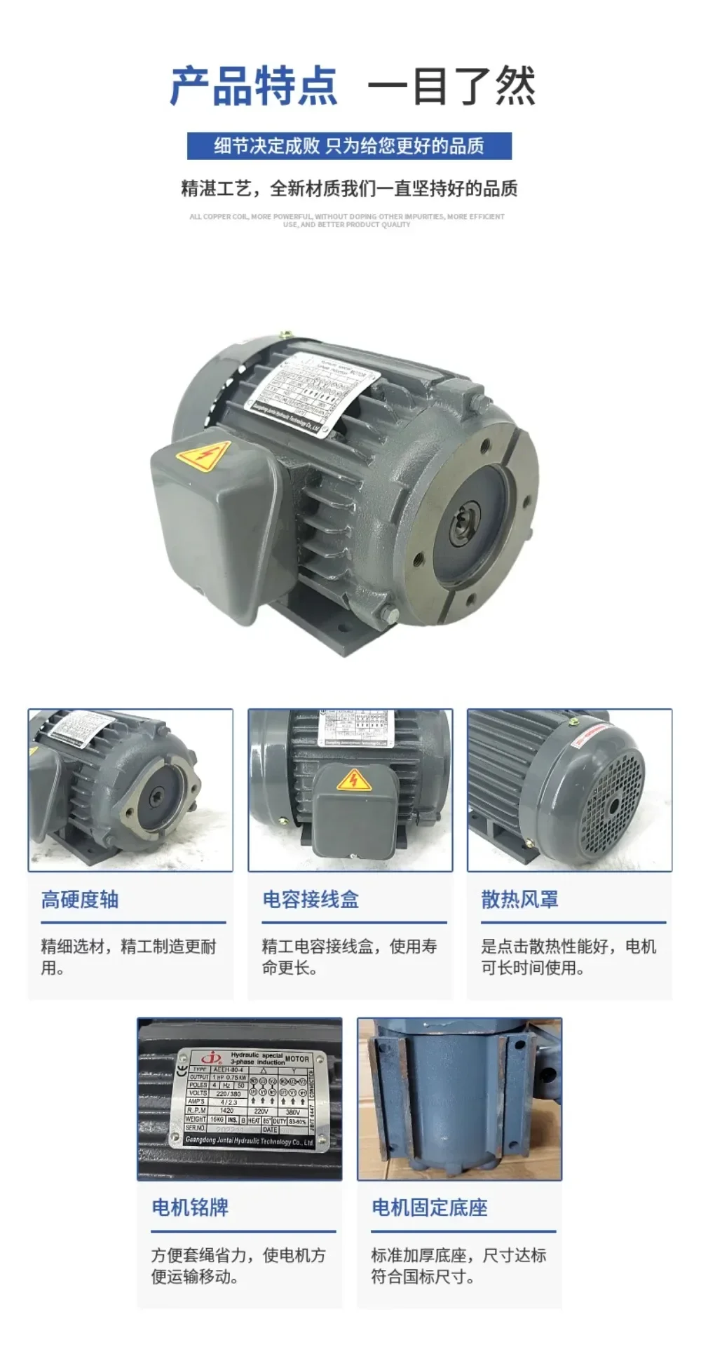 Двигатель гидравлического масляного насоса 2 кВт