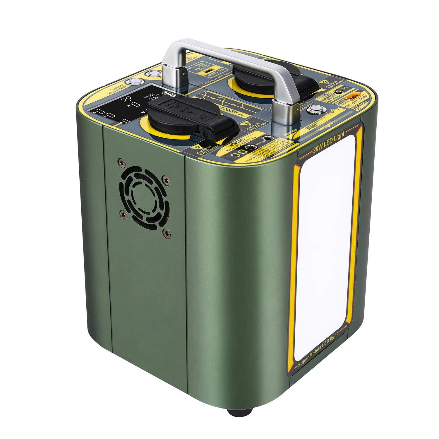 

Портативное зарядное устройство 1200 Вт с ультраяркой светодиодной электростанцией