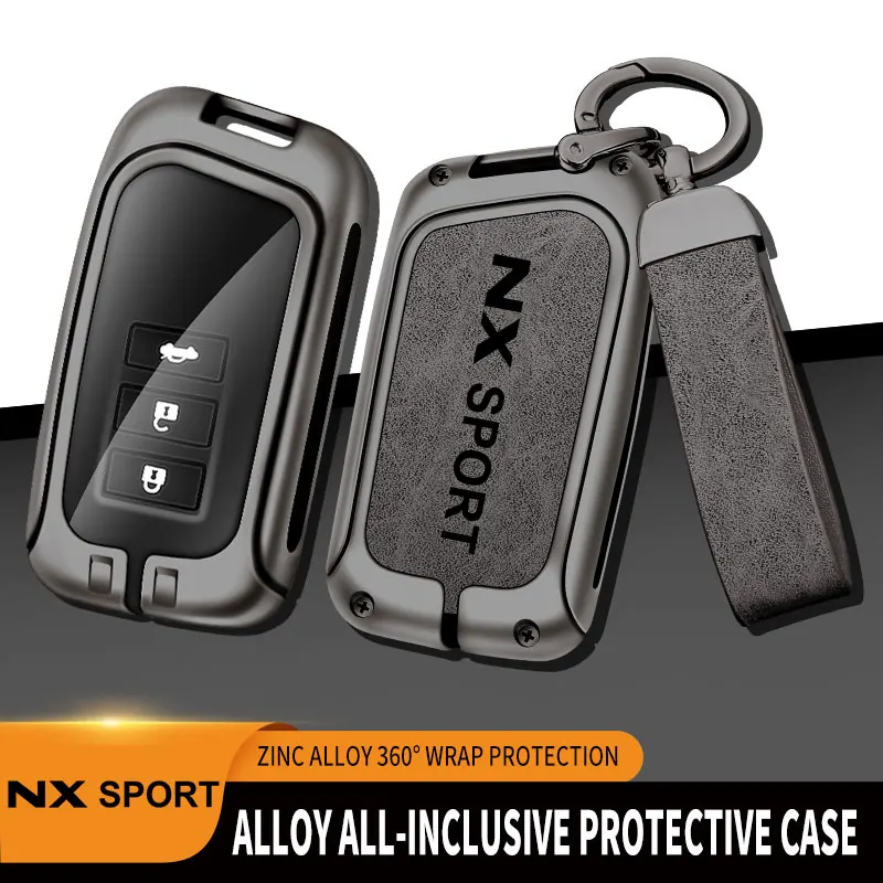 

Zinc Alloy Car Key Cover For Lexus NX Remote Control Protector NX350h NX260 NX200 NX300h F SPORT For Lexus NX Car Key Case Cover