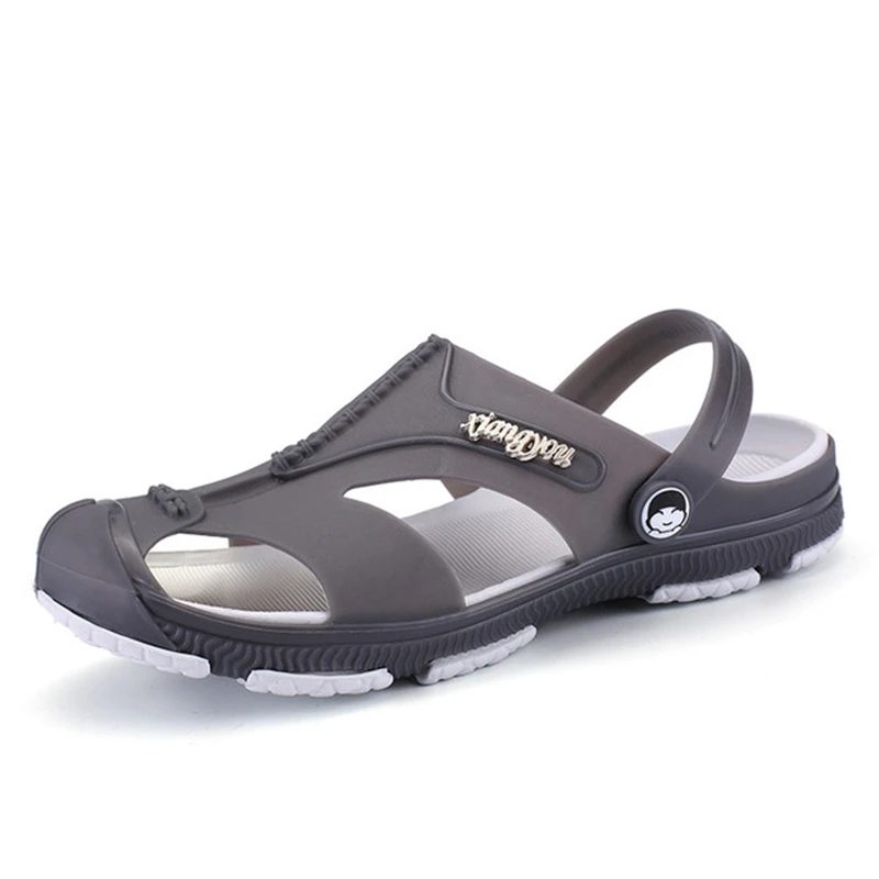 JIEMIAO Summer Men Sandals Breathable Outdoor Walking Shoes Non-slip Sport Slippers Quick Dry Beach Sandals Surfing Water Shoes