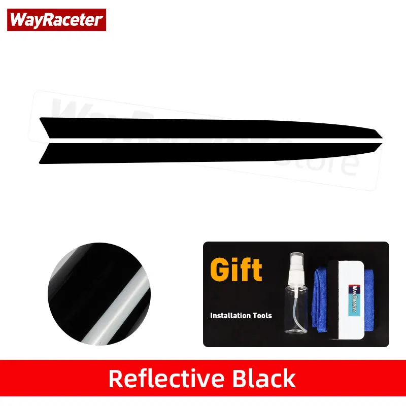 2 виниловых наклейки из углеродного волокна, наклейки на боковую полоску на дверь для BMW 3 серии 2020 + G20 G21 Touring M340i 2021 2022 2023 2024