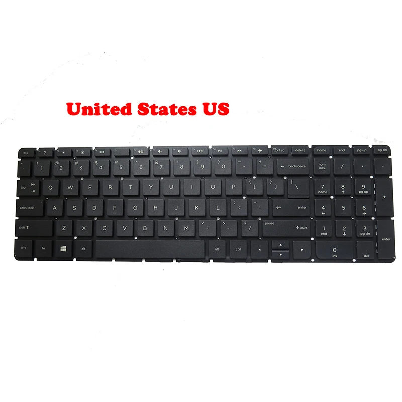 Клавиатура для HP 255 G5 250 256 15-BA000 15-BF000 15-BG000 15G-AD000 15Q-AJ000 США/Великобритании/JP/BG/RO/TI