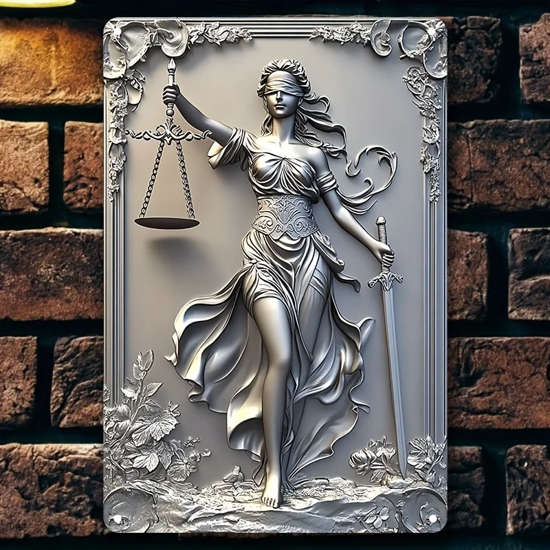 

Алюминиевая табличка Lady Justice