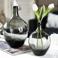 simple glass vase modern home living room decoration room decor flower pots glasses for plants terrarium wedding decoration vase