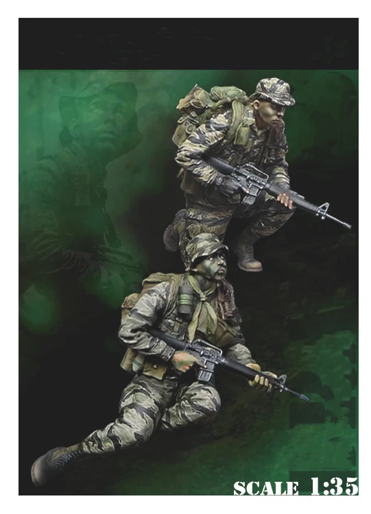 

1/35 Resin Model Figure GK ,2 Figure , Unassembled and unpainted kit