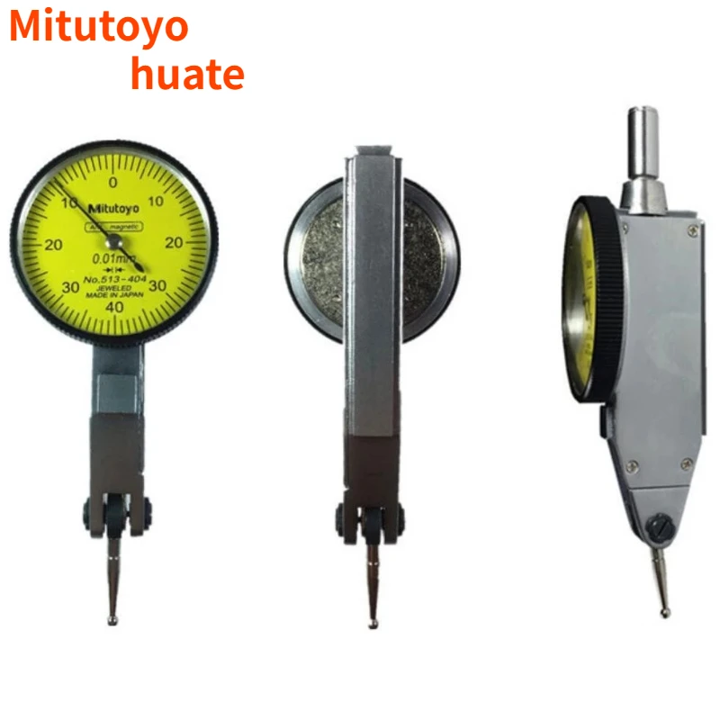 

Mitutoyo Haute Lever Table Dial Indicator 0-0.8mm 0.01mm 513-404 Gauge Scale Metric Dovetail Rails Indicator Measuring Tool