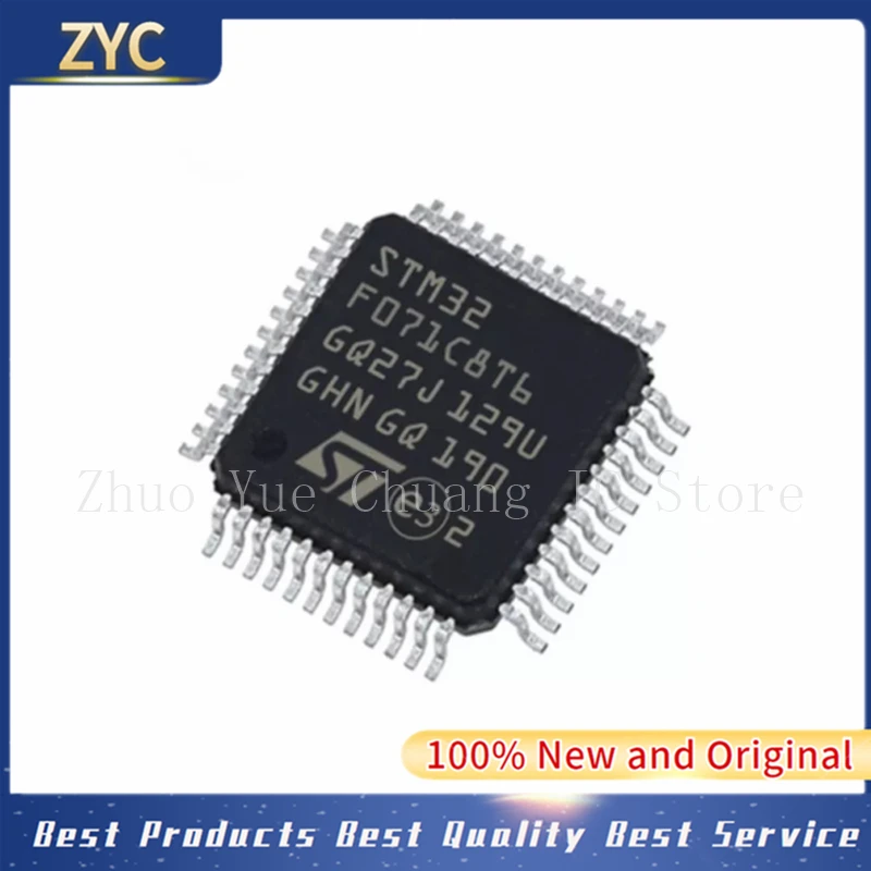 

10 шт./лот STM32F071C8T6 STM32F071 C8T6 STM32F071C8T6TR LQFP48 ARM 100% Новый оригинальный микросхем MCU IC