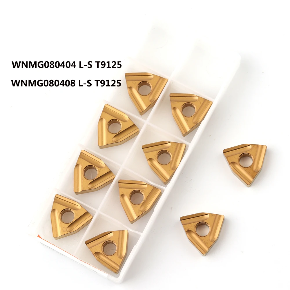 10 шт. WNMG080404 R S T9125 WNMG080408 100% оригинальный токарный инструмент карбидное лезвие