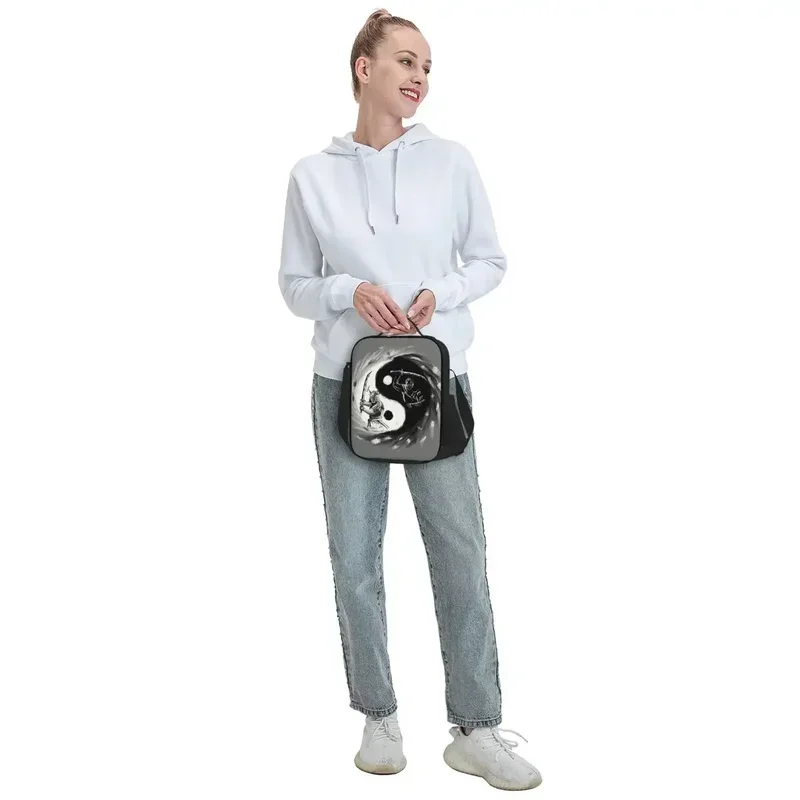 Хорошие и призрачные термоизолированные сумки для обеда Инь Ян японский