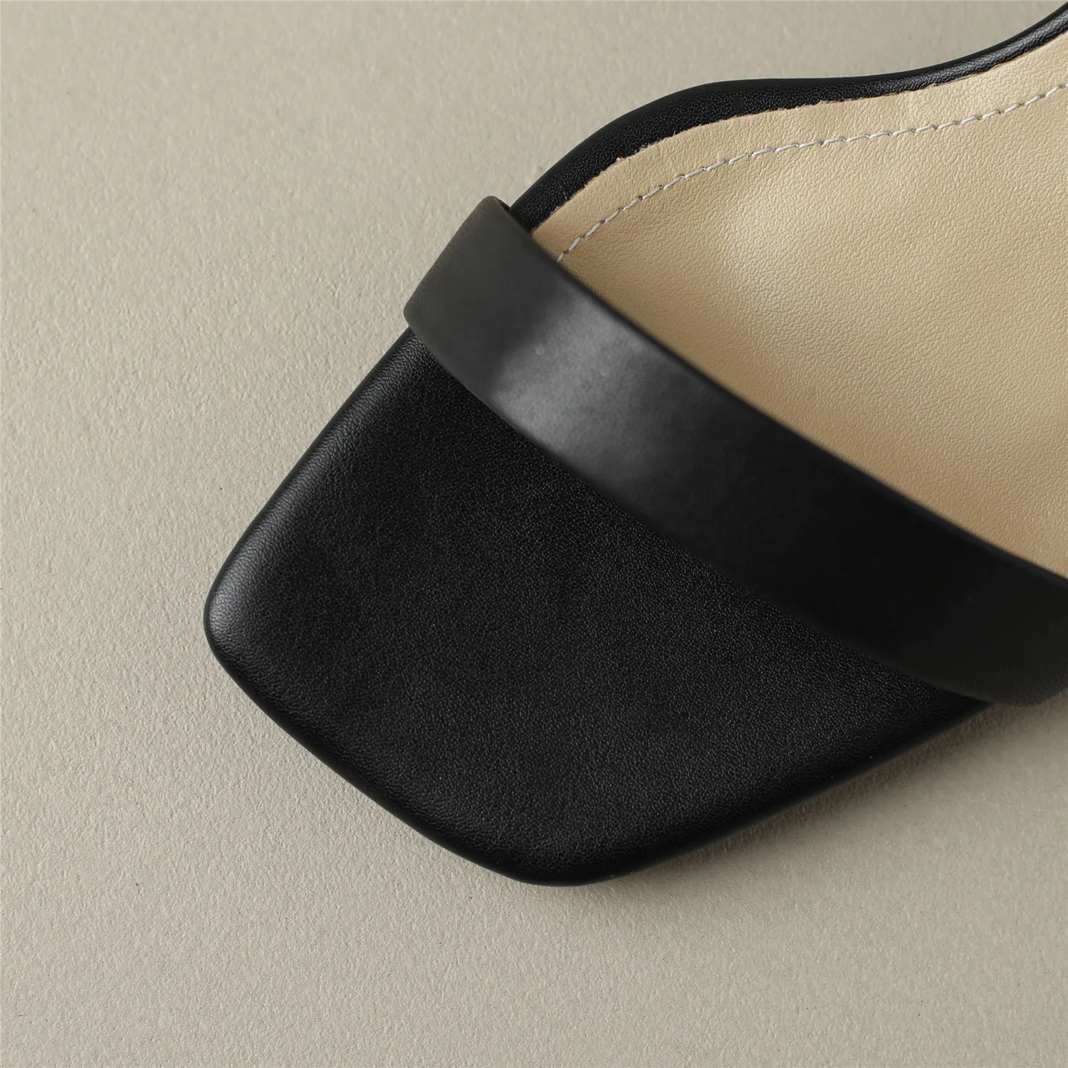 Summer Genuine Leather Sandals for Women 2023 Luxury Real Leather Block Heel Open Toe Quality Handmade Buckle Strap Gift Shoes