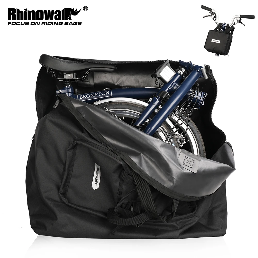 Rhinowalk Folding Bike Carry Bag 14-20 Inch For Brompton 3Sixty Foldable Bike Storage Bag Portable Fold Bicycle Carrying Bag