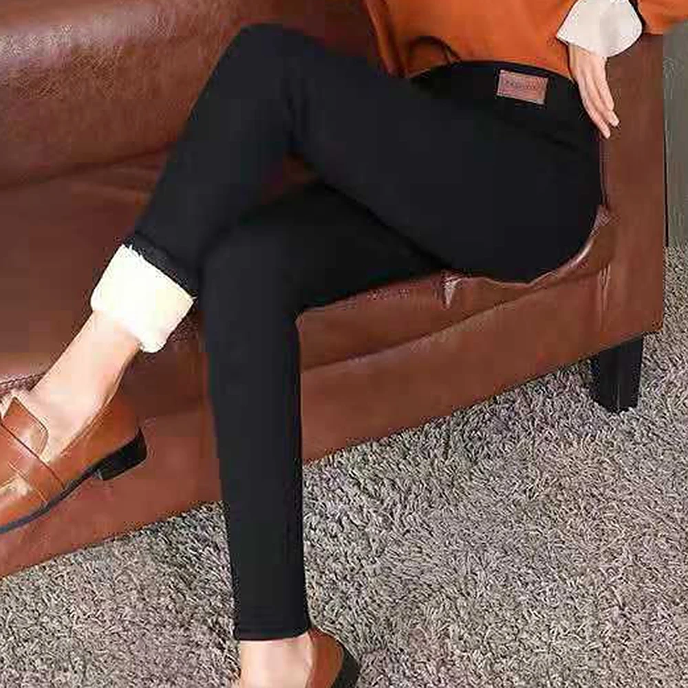New 2022 Winter Warm Sexy Leggings Women Super Thick High Stretch Lamb Cashmere Leggins Skinny Fitness Woman Pants Leggins