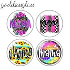 10 шт., круглые стеклянные кабошоны с плоской спинкой, 12182025 мм