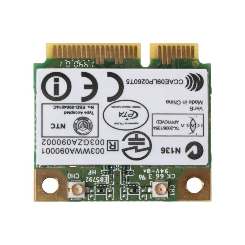 

Беспроводной адаптер 300 Мбит/с Mini PCI-E Wi-Fi карта для Atheros AR9287 AR5B97
