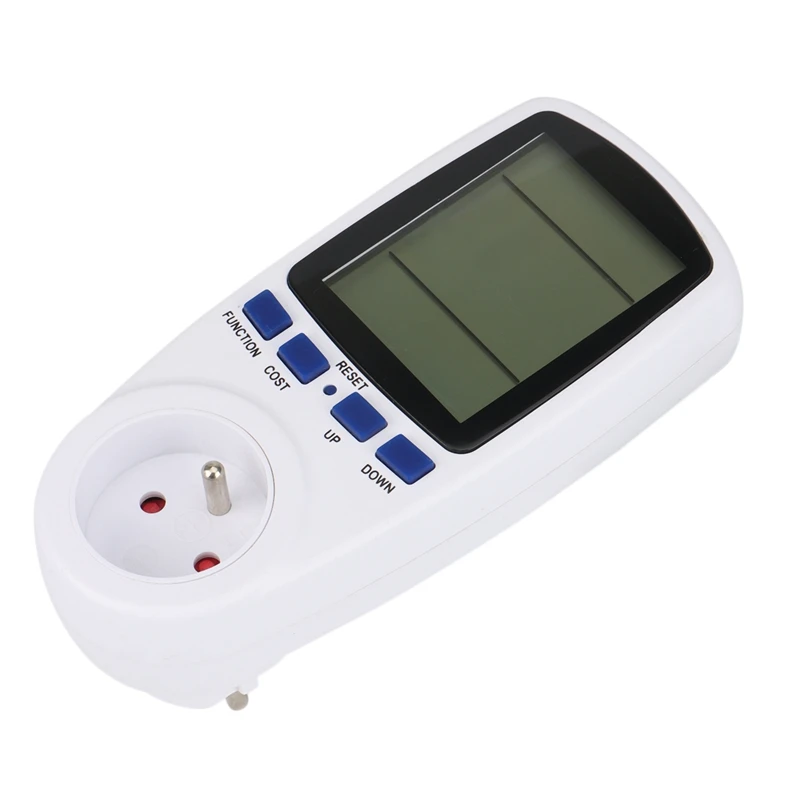 

220V AC FR Digital LCD Power Meter Wattmeter Socket Wattage Kwh Energy Meter FR Measuring Outlet Power Analyzer