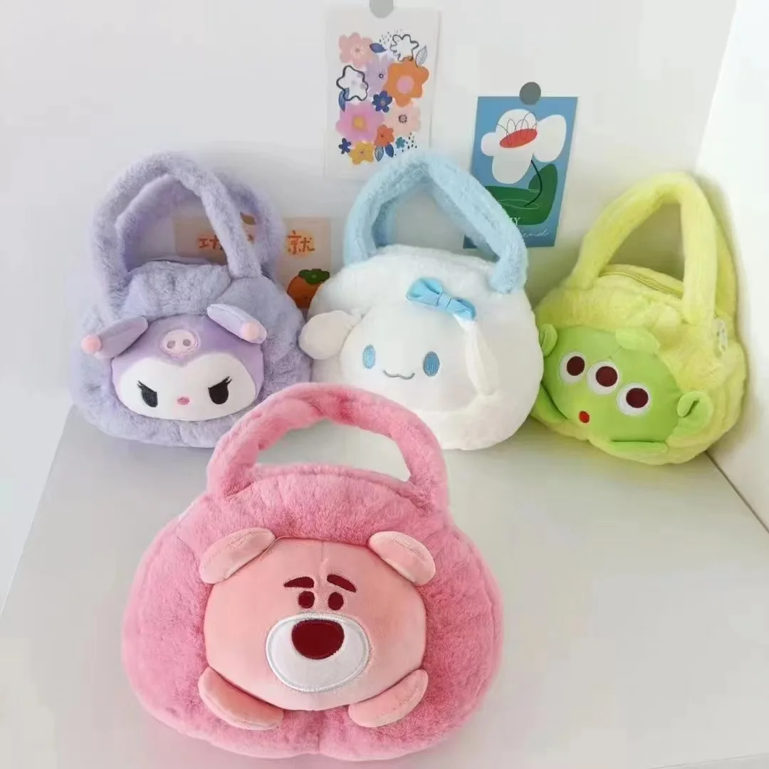 

Новинка Sanrio My Melody kuromi Yulin dog аниме Kawaii плюшевая сумка сумки на плечо ручная сумка сумки-мессенджеры рюкзак подарок на день рождения