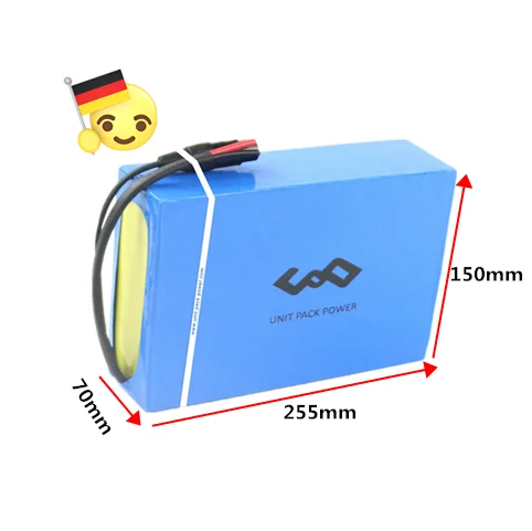 

Germany Free Ship Lithium ion 20Ah 48V 1000W Battery with Water Protect for 1500w electric bike