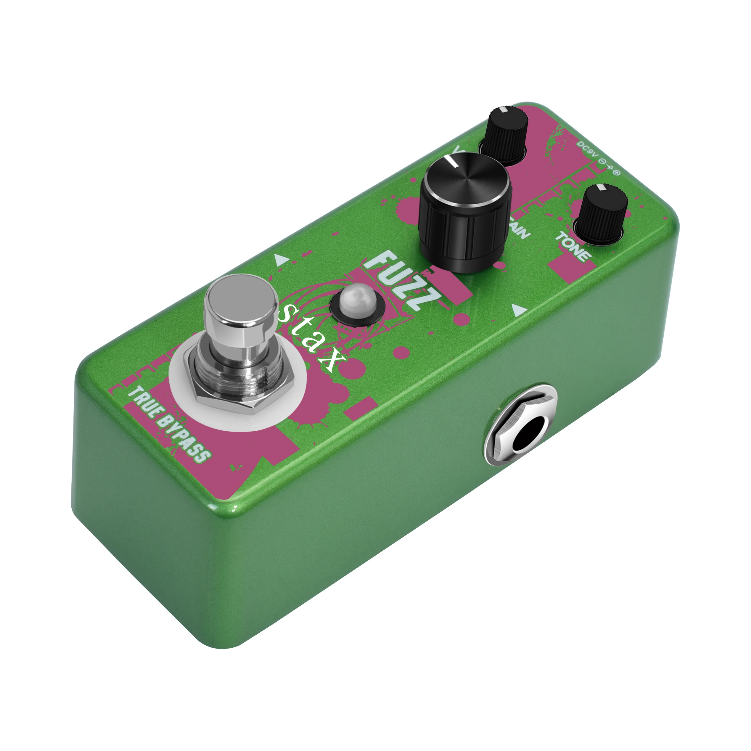 Stax LEF-306 Fuzz Pedal For Electric Guitar & Bass Traditional Fuzz Effect Full Metal Shell ​True Bypass