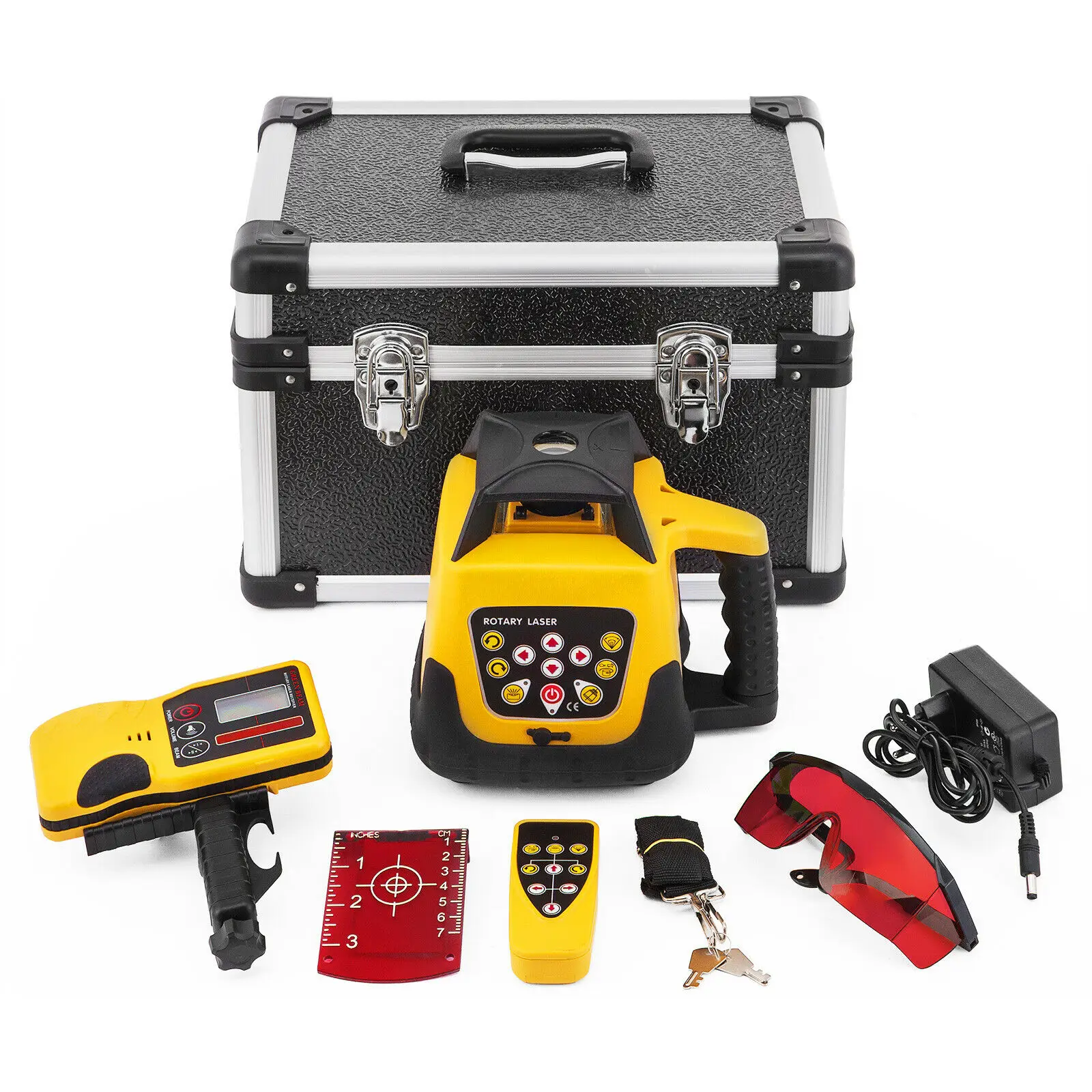 

Rotary Laser Level Red/Green Beam Self-Leveling Vertical Horizontal Cross Line Automatic Laser Level