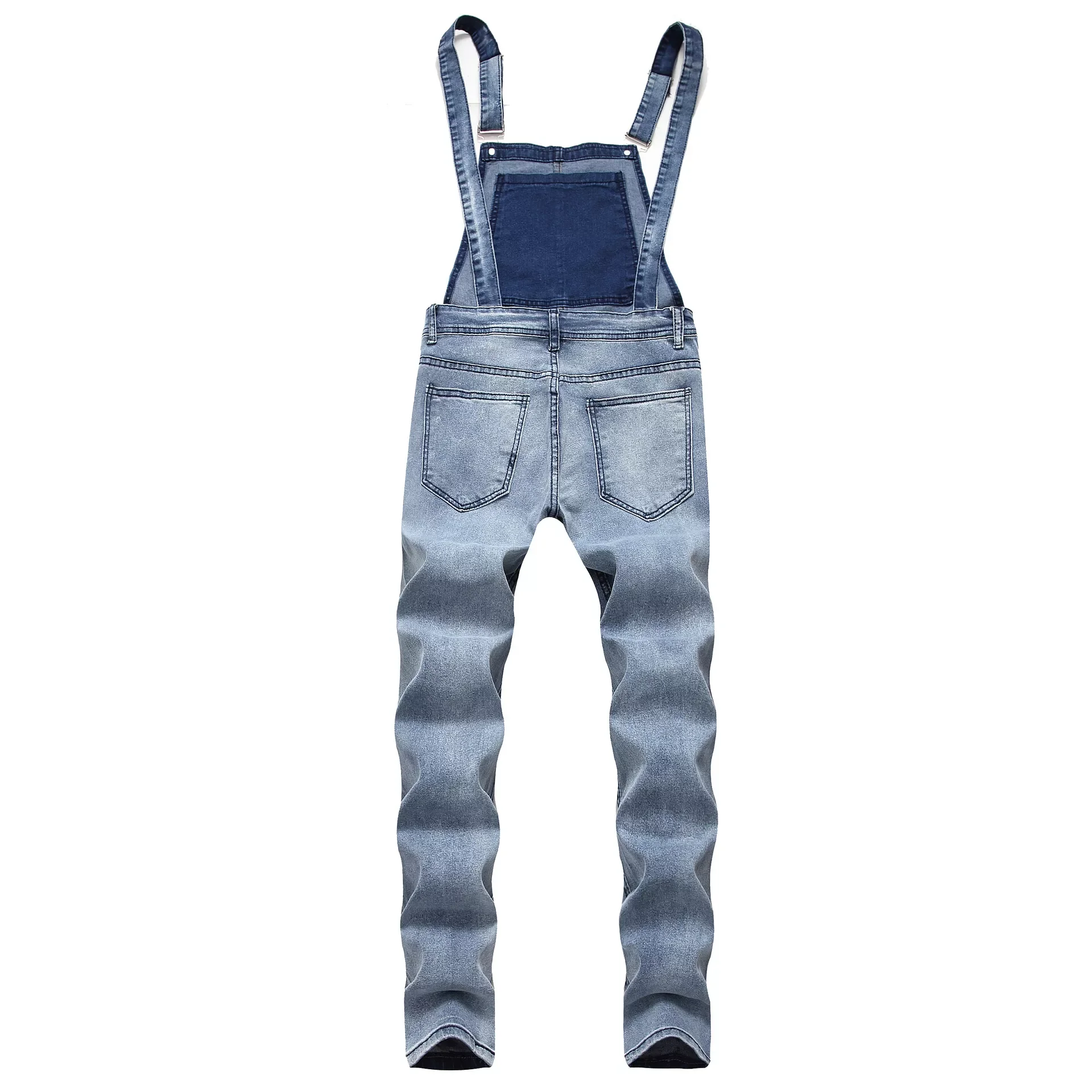 New2022 Fashion Men's Ripped Jeans Jumpsuits Ankle Length Letter printing Distressed Denim Bib Overalls For Men Suspender Pa