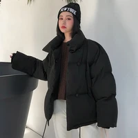 2021 new womens winter jacket korean style stand up collar thick warm womens jacket coat fashion short parka winter