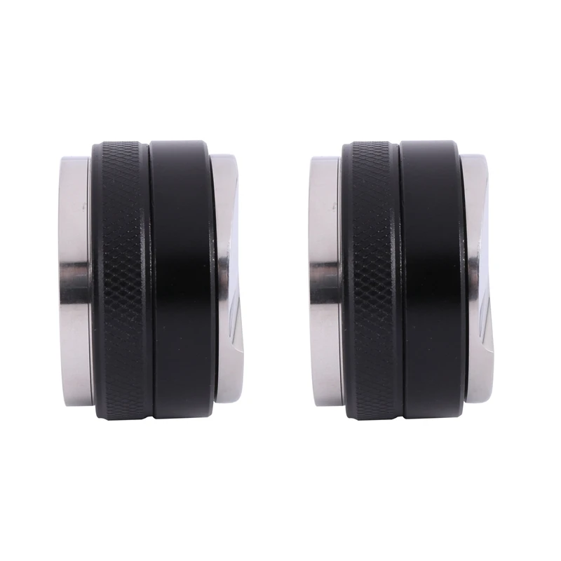 

2Pcs 53Mm Double-Head Coffee Tuner For 54Mm Portafilter With Adjustable Depth Professional Manual Espresso Pounder