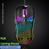 2022 gaming mouse gamer usb wired mice rgb backlight 6 keys mouse for pc gaming mouse laptop computer game mouse hollow