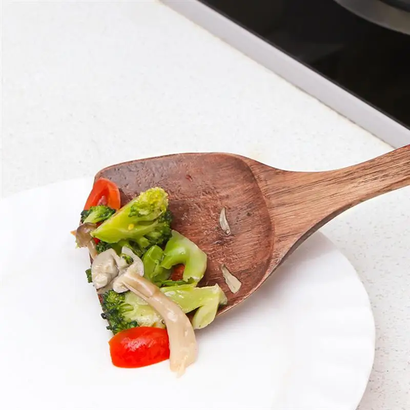 Кухонная лопатка деревянная кухонная утварь инструмент ложка с овальной ручкой