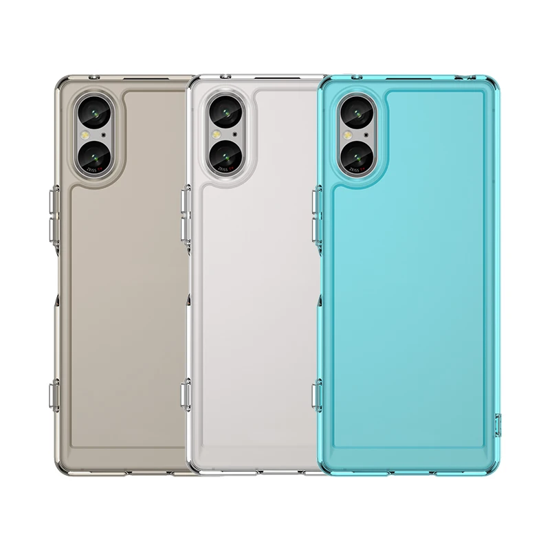 

For Sony Xperia 5 V Cover Case For Sony Xperia 5 V Funda Coque Soft Transparent Flexible TPU Back Bumper For Sony Xperia 5 V