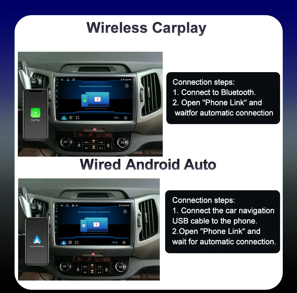 Фото 9-дюймовый мультимедийный видеоплеер с Android-системой для Alfa Romeo MiTo 955 2008-2016, GPS-навигация, QLED сенсорный экран №3