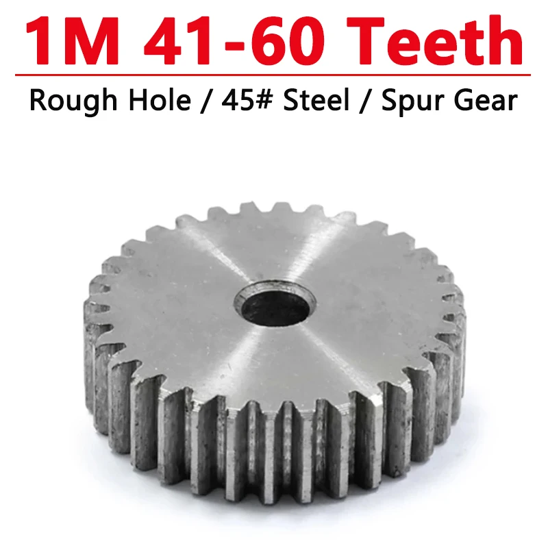 

1 шт. цилиндрическая шестерня 1 м 41 42 43 44 45 46 47 48 49 50 51 52 53 54 55 56 57 58 59 60 зубьев 45 # Стальной 1-модульный цилиндрический плоский механизм