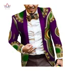 Мужская африканская одежда Принт блейзер куртки с длинным рукавом Мода Мужчины s Мода Анкары приталенный Блейзер 6XL африканская одежда мужчины WYN184