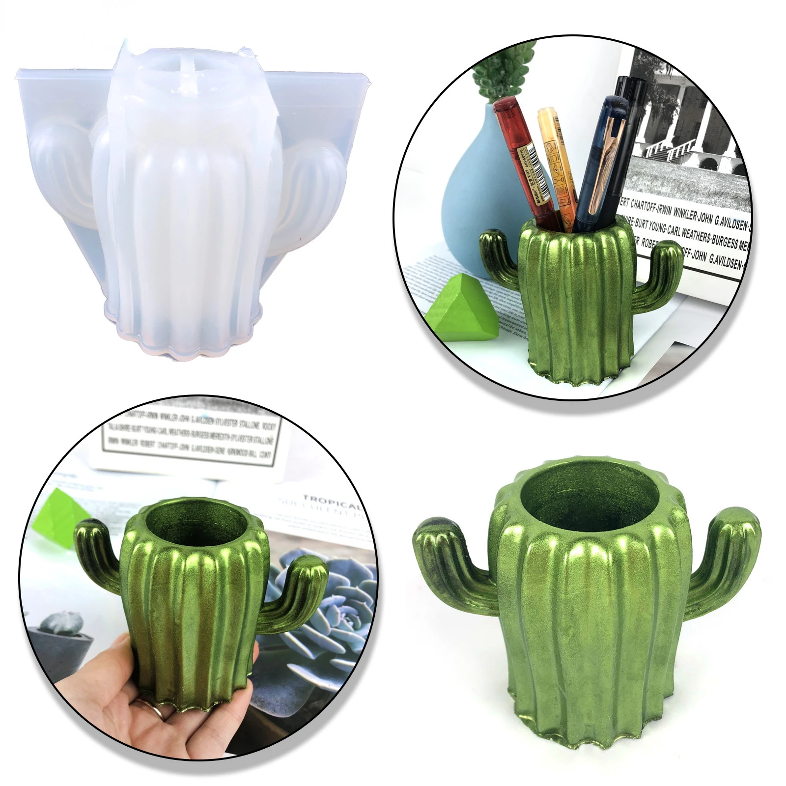

Стандартная силиконовая форма для цветочного горшка 3d Stereo Cactus Storage