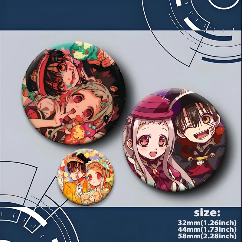 Милые круглые броши на клипсе Yugi Amane Hanako Minamoto Kou Yashiro Nene значок для рюкзака