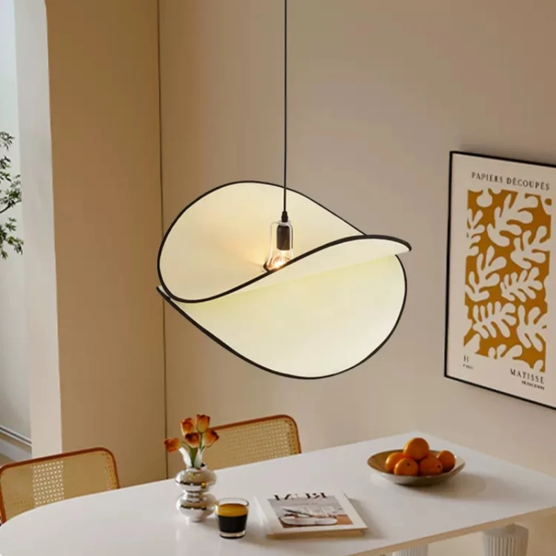 Кремовый стиль искусственная японская настольная Подвесная лампа для гостиной