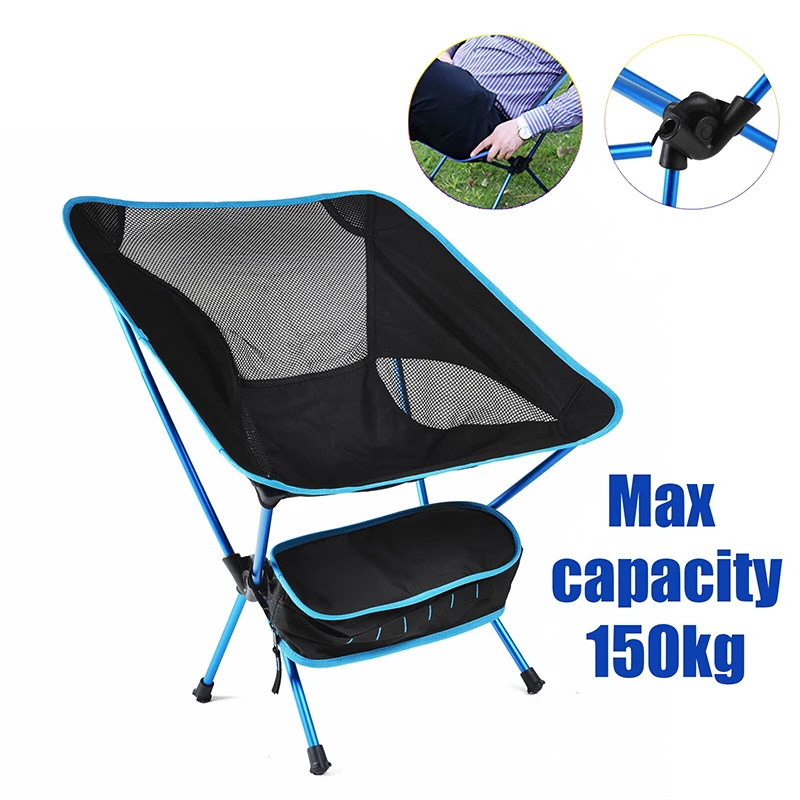 

Portable Beach Chairs Outdoor Detachable Moon Chair Ultralight Camping Chairs for Fishing Travel Hiking Picnic Seat Tools
