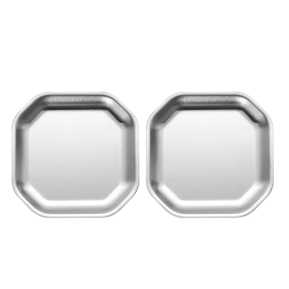 

Dish Plates Stainless Plate Bowls Appetizer Steel Dipping Dishes Sauce Mini Snack Metal Serving Bowl Pickle Condiment Ketchup