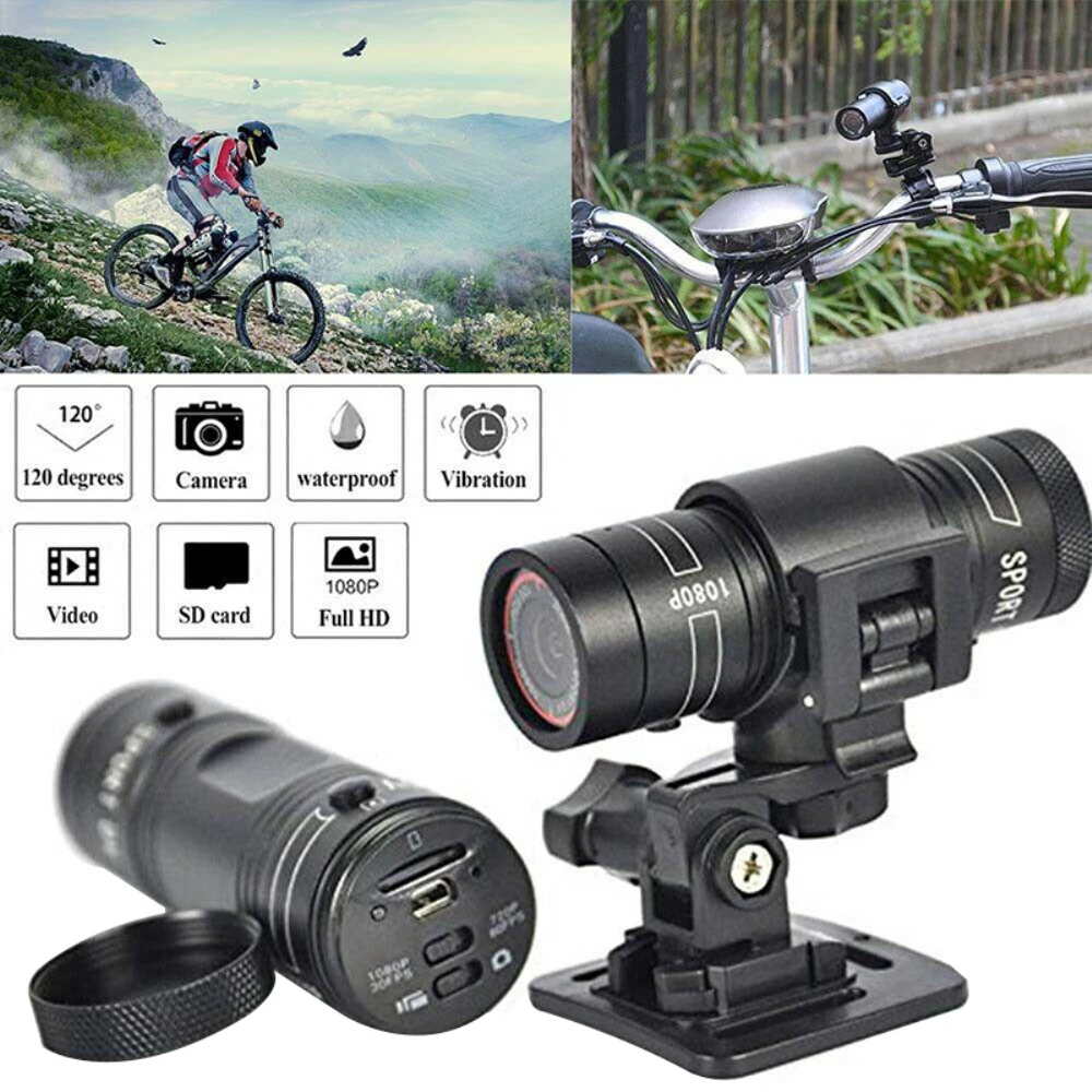 

F9 Sports Camera Camcorder HD 1080p Mountain Bike Bicycle Motorcycle Helmet Action Waterproof Camera Video DV Car Video Recorder