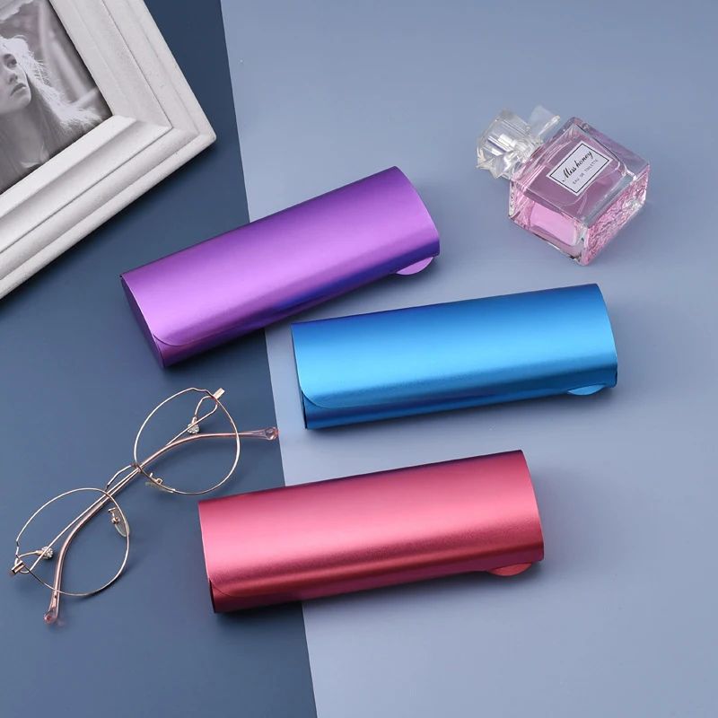 

Aluminum Alloy Frosted Myopia Case Small Glasses Case Optical Compression Portable Sunglasses Storage Box
