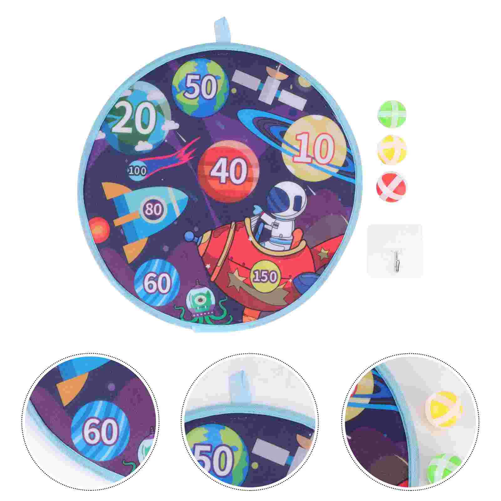 

1 Set Children Sticky Toys Cartoon Dart Board Throwing Game Plaything