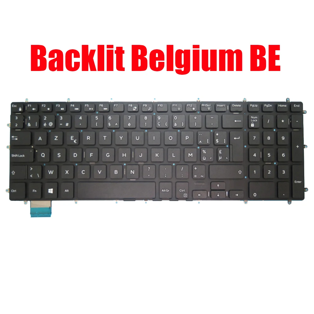 

Backlit Belgium BE Keyboard For DELL For Inspiron 5565 5567 5570 5575 5583 5770 5775 7566 7567 7577 5765 5767 7773 7778 7779 New