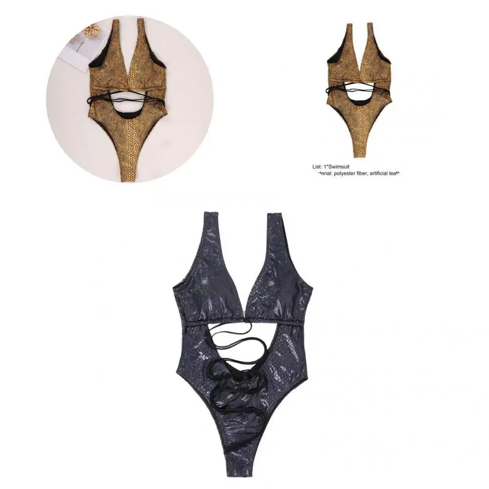 

Chic Swimming Costume Thong One Piece Ladies Swimsuit Comfortable Ladies Swimsuit