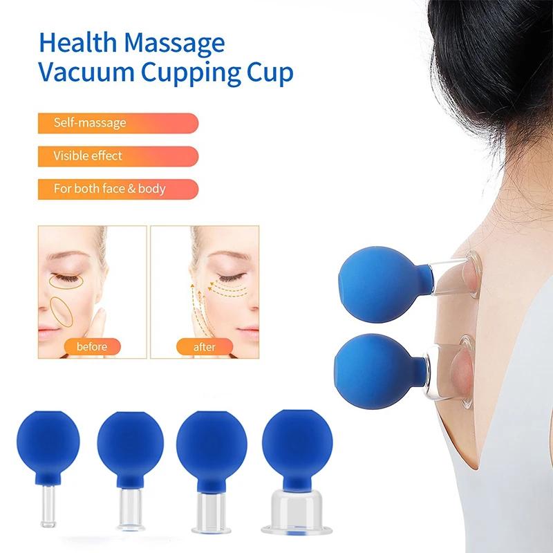 

Facial Tool Rubber Face Massager Vacuum Cupping Face Skin Lifting Facial Cups Anti Cellulite Cup Anti-Wrinkle Cupping Therapy