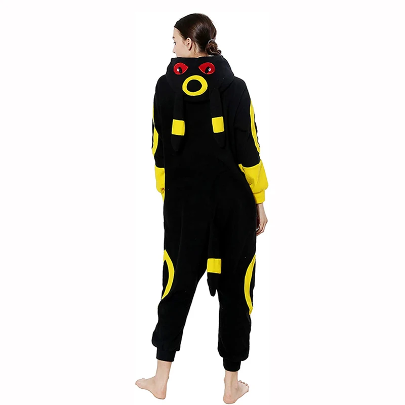 Pokemon Umbreon Cosplay CostumeWomen One-Piece Kigurumi Pajamas Onesie Halloween Christmas Full Body Pijama Men Anime Sleepwear |